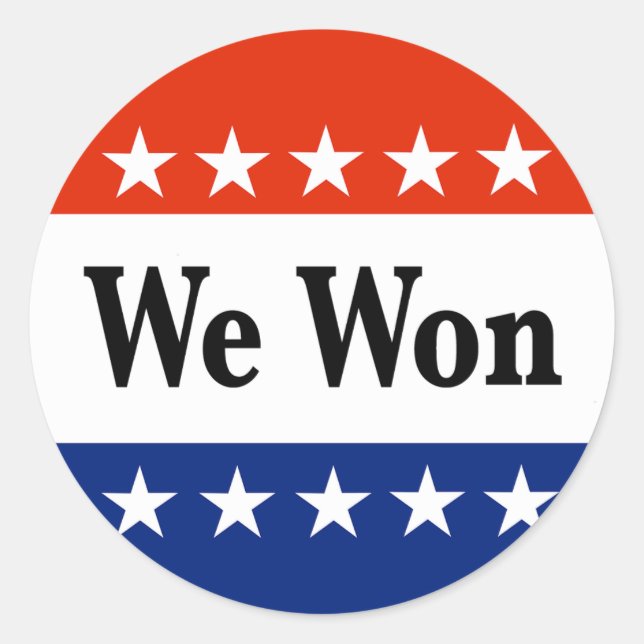 Adesivo Vencemos Eleições 2026 (Frente)