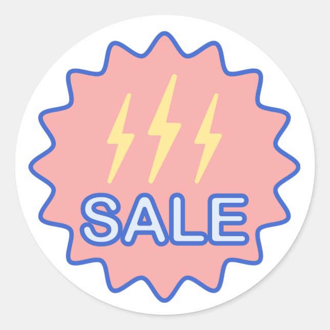 Adesivo Venda com um Sinal de Energia Elétrica (Frente)