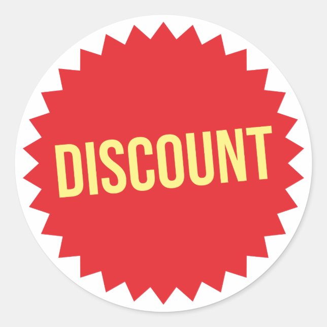 Adesivo Venda de desconto (Frente)