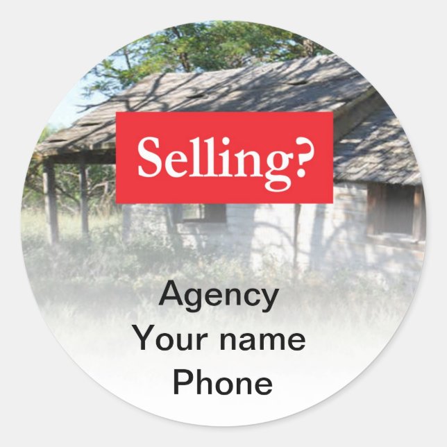 Adesivo Venda de imóveis se promove (Frente)