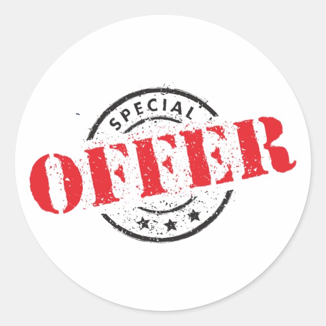 Adesivo Venda de oferta especial (Frente)