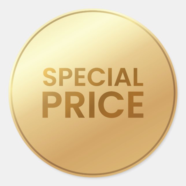 Adesivo Venda de preço especial Dourada (Frente)
