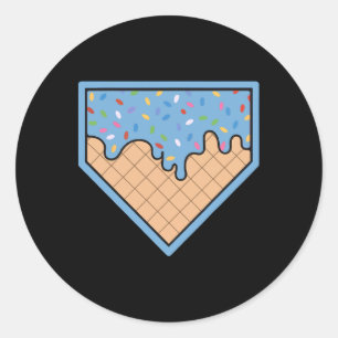 Adesivo Venda Sorvete Home Plate Drip Com Confeitos Para