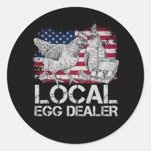 Adesivo Vendedor de Ovos Local Engraçado Pavilhão American