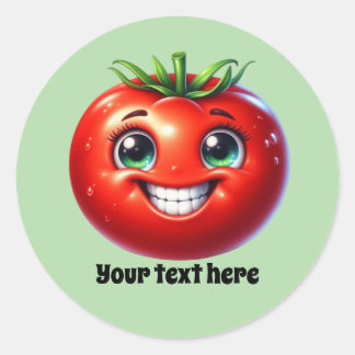 Adesivo Vendedores de tomate divertidos personalizáveis