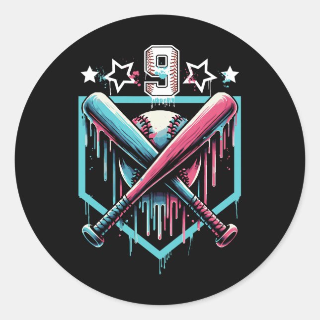 Adesivo Vender Drivers 9. º Aniversário Meninos 9 Jovens 9 (Frente)