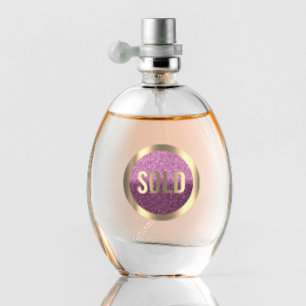 Adesivo Vendido Agente Imobiliário De Metalli Roxo