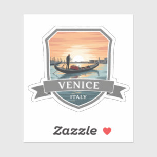 Adesivo Veneza Itália Viagem Souvenir