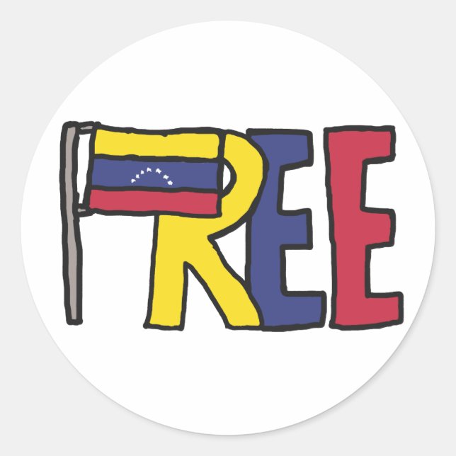 Adesivo Venezuela livre (Frente)