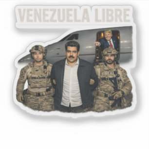 Adesivo Venezuela Livre Engraçado Nicolas Maduro Capturado