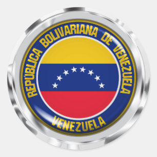 Adesivo Venezuela Round Emblem