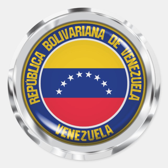 Adesivo Venezuela Round Emblem (Frente)