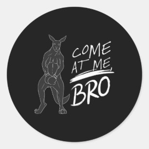 Adesivo Venha At Me Bro Camiseta Divertida de Boxeador de