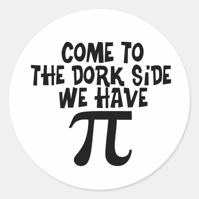 Adesivo Venha para o lado Dork... temos PI (Frente)