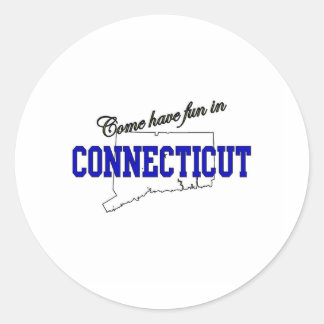 Adesivo Venha se divertir em Connecticut