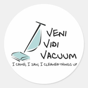 Adesivo Veni Vidi Vacuum
