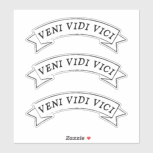 Adesivo VENI VIDI VICI - Eu vim Eu vi Eu conquistei Vinil