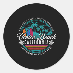 Adesivo Venice Beach California Sandy Beaches Break Wav