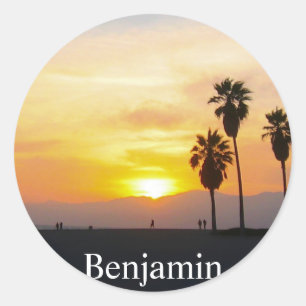 Adesivo Venice Beach California Sunset Souvenir