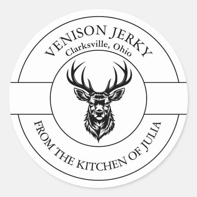 Adesivo Venison Jerky Label (Frente)
