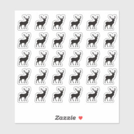 Adesivo Venison Wedding Place Card Food Meal Menu Choice