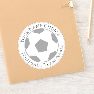 Adesivo Ventilador de futebol personalizado com o notebook