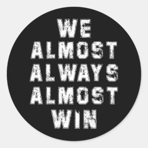 Adesivo Ventiladores De Futebol Amam Retrô Engraçado Quase