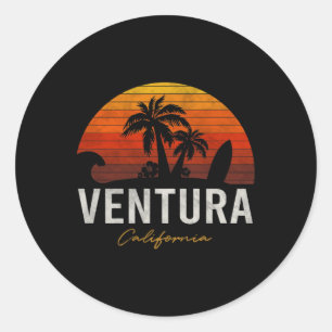 Adesivo Ventura Beach California Palms Vacing Surf Sundo