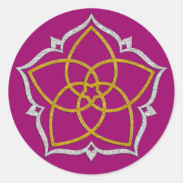 Adesivo VENUS FLOWER / Venusblume Lotus DOURADO SILVER