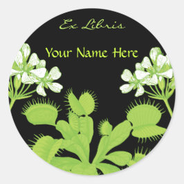 Adesivo Venus Flytrap Ex Libris