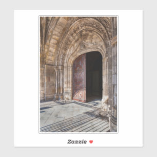 Adesivo Ver o Portal da Catedral de Braga. Braga, Portugal