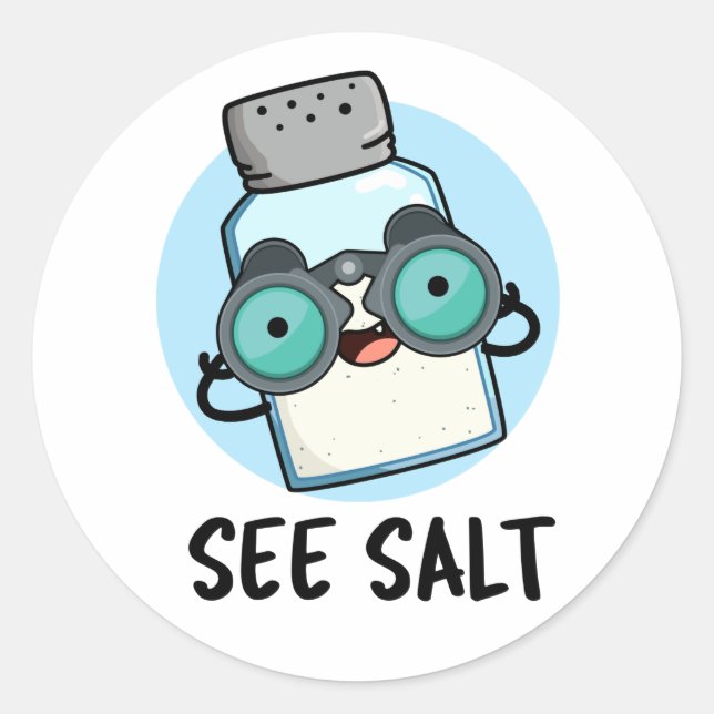 Adesivo Ver Salt Funny Sea Salt Pun (Frente)