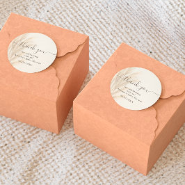 Adesivo Verão boho capim-pampas aquarela Obrigado bebê