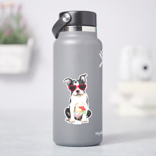 Adesivo Verão de Boston Terrier Vinyl Sticker
