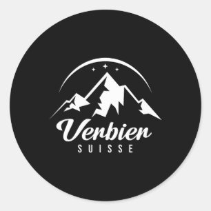 Adesivo Verbier Suiça Ski Resort Ski Snowboard