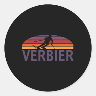 Adesivo Verbier Swiss Suiça Ski Resort Snowboard