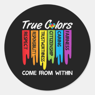 Adesivo Verdadeiras Cores, Quebra-cabeça, Autismo Inspirac