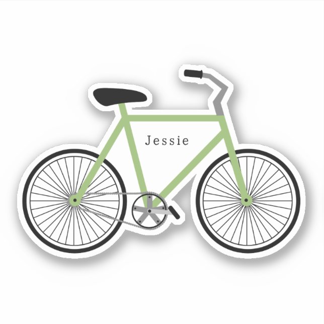Adesivo Verde Bicicleta (Frente)