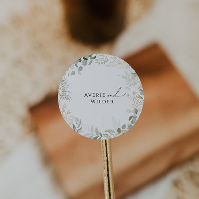 Adesivo Verde Botânico e Foco Dourado (Criador carregado)