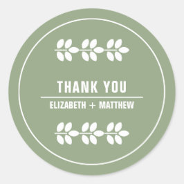 Adesivo Verde | Casamento de Branches Brancos