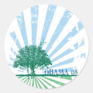 Adesivo Verde de Obama