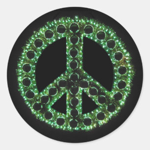 adesivo verde de paz