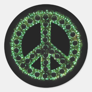 adesivo verde de paz