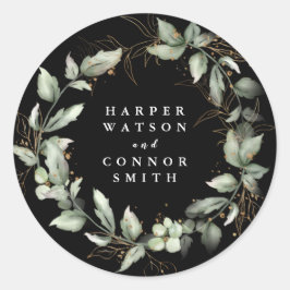 Adesivo Verde-Dourado-preto-Premium, Eucalyptus Greenery