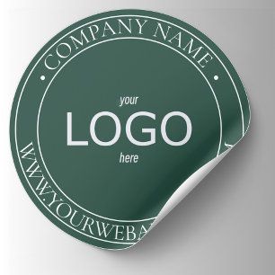 Adesivo Verde e branco mínimos do LOGO