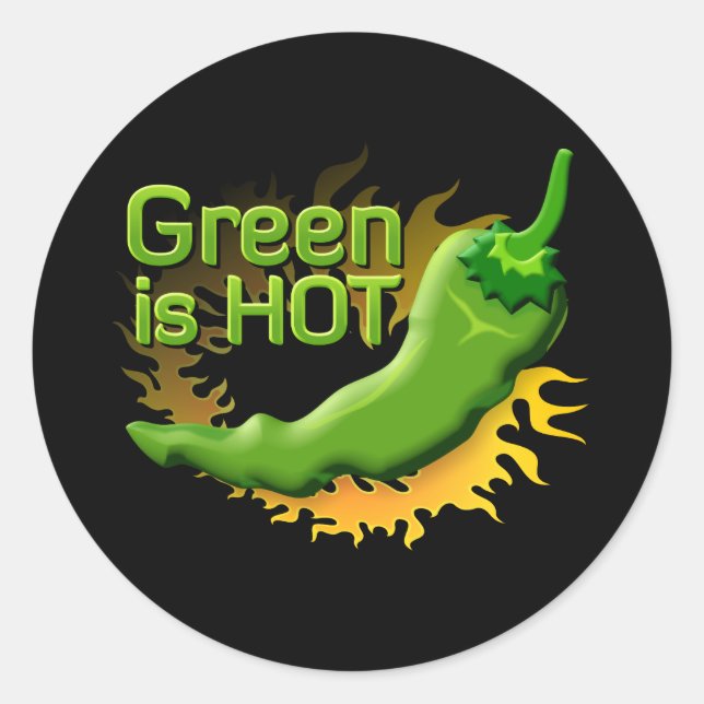 Adesivo Verde é QUENTE (Frente)