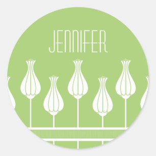 Adesivo Verde limão Art Deco