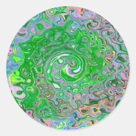 Adesivo Verde limão de triquete e espiral retrorreflectora