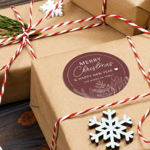 Adesivo Verde Natalino Feliz Natal Personalizado