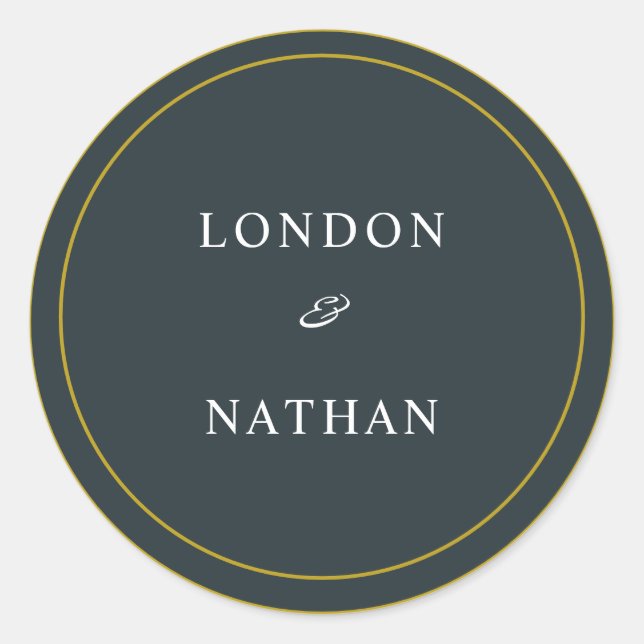 Adesivo Verde Ouro Simples (Frente)